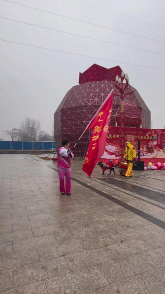 正月十五檀营乡社区庆元宵节花卉表演精彩花絮秧歌扭起来