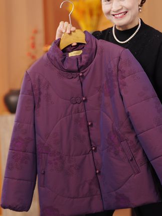 老年人冬装女棉服外套婆婆妈妈冬季唐装棉袄上衣奶奶装国风宽松衣服#中老年外套女款 #时尚气质穿搭 #妈妈装 #奶奶装 #老年人冬装女