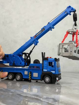 儿童合金吊车玩具回力起重机吊机模型3-6岁男孩工程车塔吊玩具车#吊车 #吊车玩具 #起重机玩具 #塔吊玩具 #工程车玩具