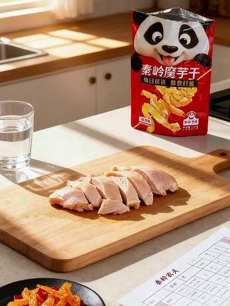 这才是适合管理期姐妹解馋的小零食!#高膳食纤维 最主要配料表干干净净,减脂无负担,告别鸡胸肉难以下咽#鸡胸肉的神仙吃法 #魔芋干 #秦岭农夫