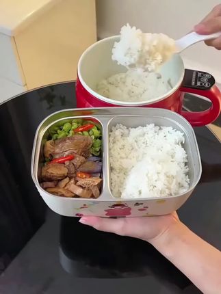 不锈钢保温饭盒高颜值分格餐盒学生上班族带饭便当盒#保温饭盒#不锈钢保温饭盒 #高颜值保温饭盒 #强烈推荐  #保温饭盒