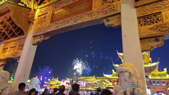 临清东宛园烟花秀#春节出游#节假日陪伴家人#东宛园烟花秀#古城烟花秀
