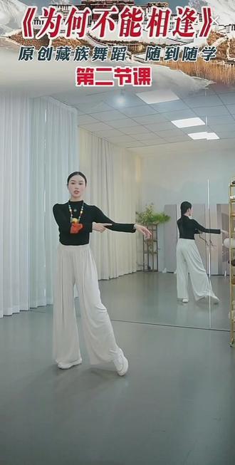 舞蹈巜为何不能相逢》第二节背面合音乐