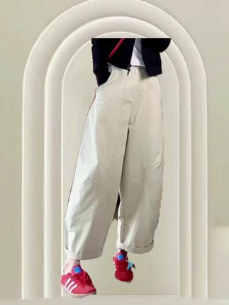 秋季韩系阔腿弯刀裤女小个子宽松显瘦休闲慵懒 百搭镰刀裤#百搭裤子 #弯刀裤#秋季新款#慵懒风穿搭 @DOU+上热门 @DOU+小助手 @抖音小助手
