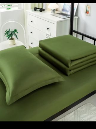 军绿色学生宿舍床上三件套床单被套夏天90单人被褥全套一整套#好物推荐🔥 #床上用品 #健康睡眠 #学生宿舍