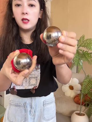 臂力球,#不锈钢转球#健身球#健身器材,锻炼胳膊的力量,活动手指头