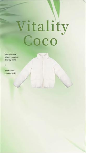 VITALITY COCO.BC系列亮片立领羊绒高端鹅绒羽绒服#谁穿谁好看 #穿搭 #时尚 #羽绒服 #高端鹅绒服