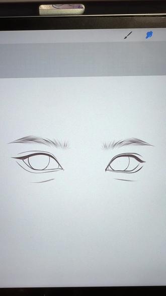 眼睛➕眉毛教程来咯!#想画就画随心所欲 #没点艺术细胞刷不到 #绘画过程 #procreate绘画