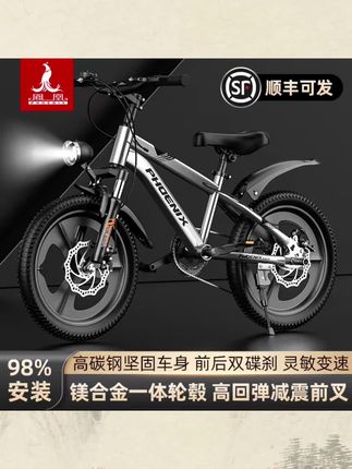 #自行车 #山地自行车 #儿童自行车 #骑行装备 #爱生活爱骑行 凤凰品牌儿童自行车男女孩7-9-12岁中大童青少年碟刹山地脚踏单车@DOU+上热门 @巨量千川 @DOU+小助手