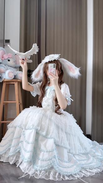 舒适透气的cla 系长款段段裙~
#lo娘 #lo娘日常 #洛丽塔lolita #cla系 #吃我一波lolita安利