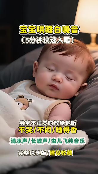 婴儿哄睡白噪音。〖虫儿飞〗纯净版!别说宝宝了,大人听了都想睡着#宝宝哄睡 #哄睡的一百种方法#白噪音 #婴儿安抚音乐 #育儿经验分享