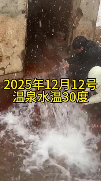 干枯了30年的温泉复涌了。2025年12月12号,温泉出水第9天。#温泉#暖泉冰泉#郑州市#贾鲁河温泉水温#大雪天