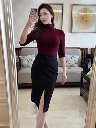 #女人味穿搭 这款上衣多个颜色百搭显瘦搭配裤子裙子风衣皮衣都可以