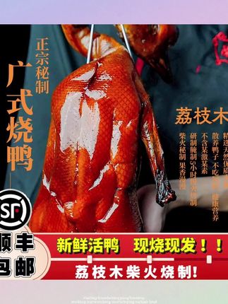 别小瞧这烧鸭的包装,虽其貌不扬,但是因为人家把成本都投入到了工艺提升之中,经验丰富的老师傅凭借纯手工技艺还原古法烧制,再加上荔枝木的精心熏烤,洗的烧鸭吃起来带有淡淡的果木香气,咬上一口,鸭鸡四溢。那香味别提多诱人,而且这烧鸭可是活鸭,现烧现发哦,每一口都能让你品尝到新鲜。你担心天气炎热,烧鸭到手不新鲜?我们采用顺丰冷链进攻所先发货,你所见即所得。要是怕公狗吃太腻,没关系,每份烧鸭都配有秘制烧鸭鸡和酸梅酱,无论是蘸酱鸡还是搭配粉一起吃,都不会让你感到腻。还等什么?快来我的直播间一探究竟吧!#推荐#烤鸭#推荐#分享#好物分享