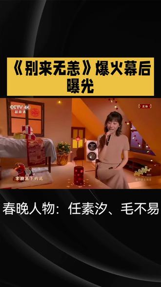 #春晚人物 #任素汐 毛不易@抖音小助手 #