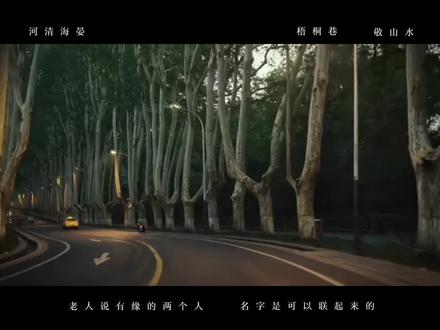 “世上再无周海晏 无人爱我唐河清”#小说推文 #河清海晏#梧桐巷 #敬山水