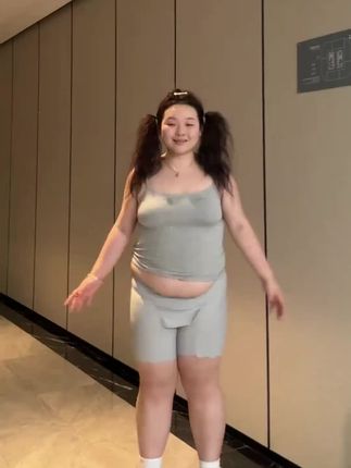 【大菜小肥打版】大码宽松开衫外套显瘦格子连衣裙套装