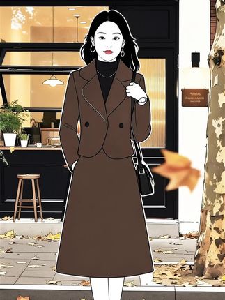 #外套半身裙两件套 #时尚套装 #时尚女装 #高级感穿搭 #谁穿谁好看