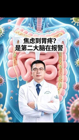 焦虑到胃疼?是第二大脑在报警!#抖出健康知识宝藏#医疗健康创作训练营 #我在抖音轻养生#夏季养生小知识#肠神经系统