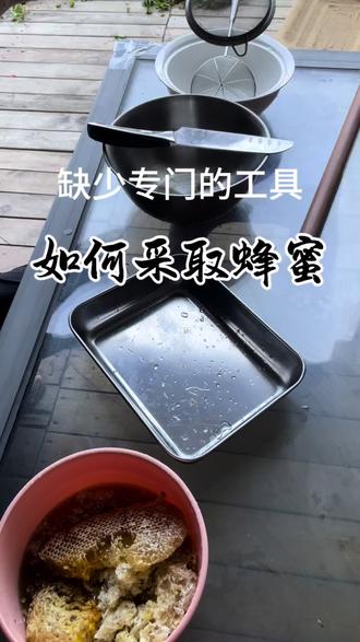 蜂蜜是怎样从蜂巢里弄出来的#养蜂人