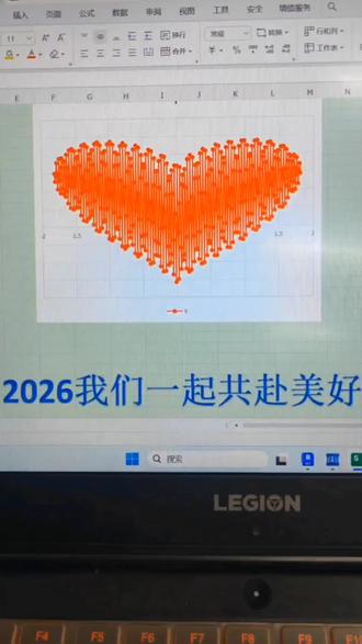 #Excel爱心笛卡尔函数
马上进入2026年了,大哥没啥送你们的,就送你们个Excel爱心笛卡尔函数吧,愿2026长歌且行,独影不孤;清风明月,共赴坦途。
