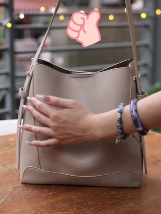 纳兰杜水桶包包女款爆款2025新款单肩包女大容量女包真皮通勤包夏#单肩包