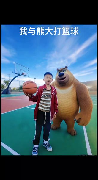 #篮球 #熊出没 #熊大熊二光头强 #AI短视频 #篮球