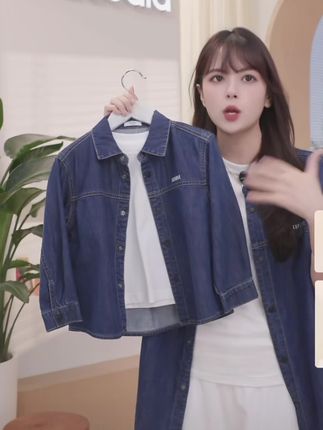 #舒畅的入秋穿搭都是琥珀系 巴拉巴拉儿童衬衫男童女童长袖大童2025新款秋装全棉牛仔时尚百搭#高品质童装 #面料柔软舒适 #谁穿谁好看 #强烈推荐 @DOU+上热门