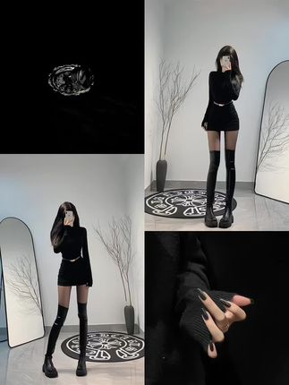 #辣妹穿搭 #御姐风 #黑色系穿搭 #穿搭小心机 #小性感