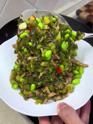 新鲜青雪菜#家常美食 #家常菜 #下饭菜 #美味下饭菜 #这也太好吃了