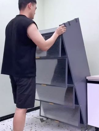 #厨房储物柜 #多层落地置物柜#大容量收纳柜#碳钢置物柜#厨房收纳