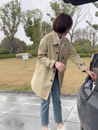 #风衣外套#早秋新品 #气质穿搭 #外套穿搭 #谁穿谁好看