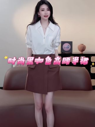 这款半裙造型设计独特,百搭显瘦,保证零小腹#秋冬穿搭#轻奢女装#高级感穿搭