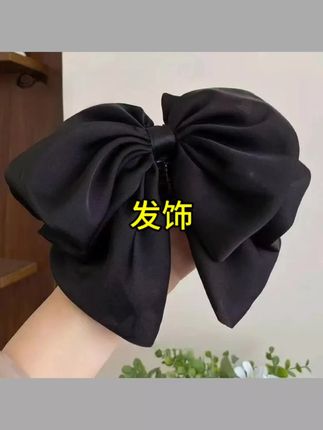 优雅法式蝴蝶结花苞抓夹高级感缎面丝滑超仙#发饰 #发饰推荐 #发箍