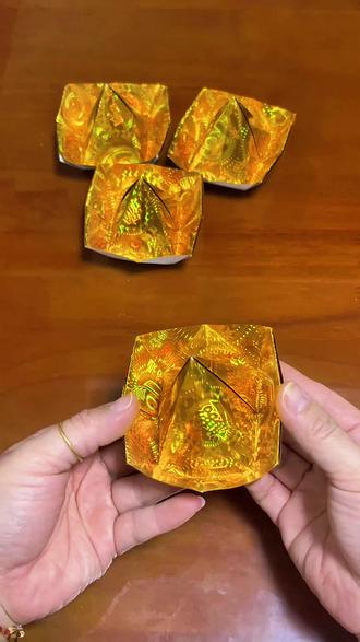 文昌宝折纸教程#金榜题名 #分享手工折金纸 #金纸的各种折法 #折金纸教程 #传统文化
