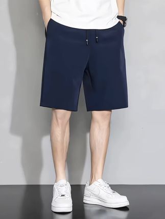 夏季凉感短裤男士五分裤2025新款运动速干中裤子