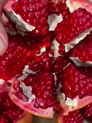 可以连籽一起吃的石榴,#石榴 #突尼斯软籽石榴 #软籽石榴 #新鲜采摘 #水果