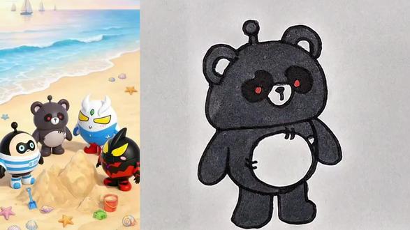 堆沙子比赛#简笔画 @抖音小助手 @抖音创作者中心 @抖音青少年