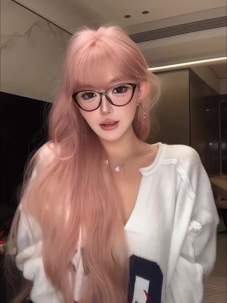 这个发色太绝了!!西柚粉金黄黑皮天菜粉色系发色,甜酷女团风轻松拿捏#假发 #粉色发色 #假发推荐 #换个发型换个人 #解锁新发色