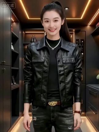 #气质皮衣#皮衣外套搭配#简约大气#品质男装