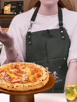 披萨空气炸锅美食牛肉披萨奥尔良培根榴莲口味组合#披萨披萨 #披萨