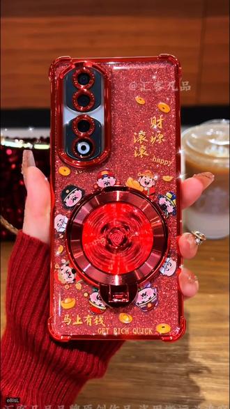 电镀防摔、适用【荣耀70】马上有钱、旋转多功能、财神支架手机壳#荣耀70手机壳 #荣耀70手机壳 #荣耀70手机壳 #荣耀70手机壳 #荣耀70手机壳 @DOU+小助手
