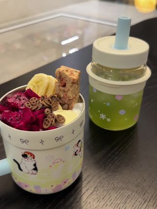 沉浸式做燕麦杯 #早餐吃什么 #燕麦杯 #甜品 #干净饮食 #杯子控