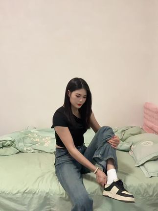 #牛仔裤 #微胖女人