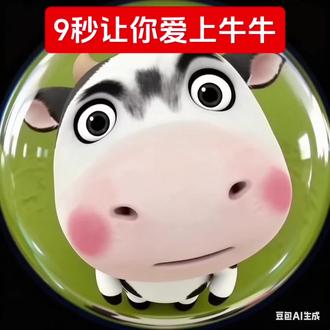 可爱牛牛哞哞哞~#牛牛表情包 #热门 #牛牛