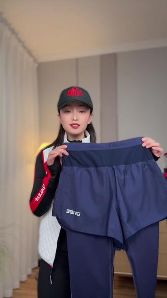 捡漏!五个口袋多功能运动假两件腰包裤,男女同款,可放水壶,方便实用带内衬,超高性价比#假两件 #腰包裤 #运动装备 #秋冬穿搭