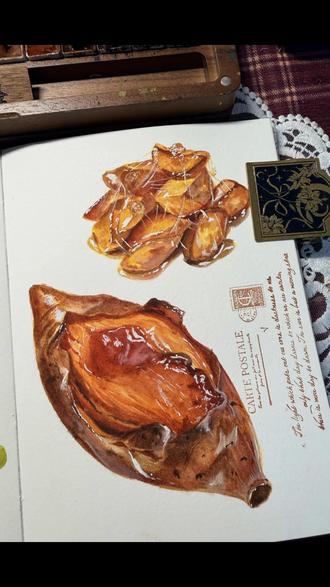 水彩~烤红薯
#水彩美食 #水彩美食画 #绘画过程 #绘画教程 #手绘 @抖音小助手 @抖音创作小助手