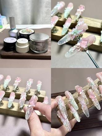 春日来信我不会是最后一个赶上吧#春日来信 #穿戴甲 #美甲 #春日美甲 #多巴胺美甲