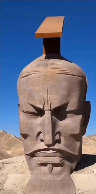 听说甘肃汉武大帝好热闹,说这个可以凑这个热闹,可以挣钱。可以把这块地方圈起来,然后卖门票。#甘肃汉武大帝雕像 #甘肃汉武大帝雕像有点奇怪 #甘肃汉武大帝 #汉族墨家儿女说汉武大帝