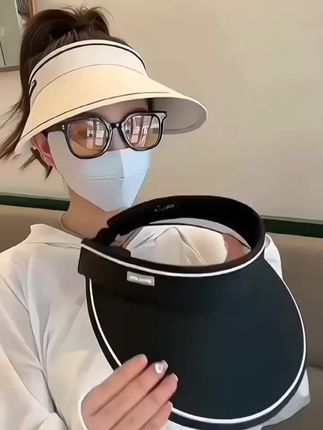 夏季防紫外线女款空顶太阳帽户外全遮大帽檐遮阳帽可折叠帽子 #空顶防晒帽 #大帽檐遮阳帽 #百搭遮阳帽 #遮阳防晒 #可折叠遮阳防晒帽推荐
